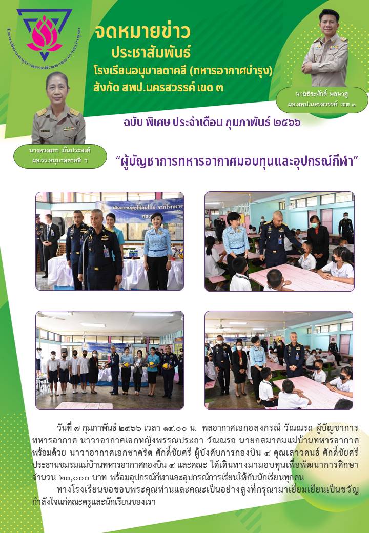 ผอ ทอ เยี่ยมรร. กพ.66